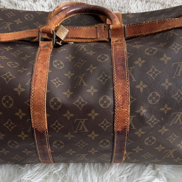 Vintage Louis Vuitton weekender Bandoulière 55 Keepall shoulder bag - Picture 5 of 6